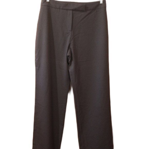 Eun Hwa Paris Black Flat Front Wide Leg Dress Slacks 46 - Picture 1 of 9